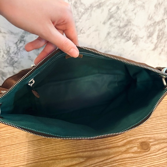 Celine Vintage Spring 2002 Leather Suede Patchwork Floral Shoulderbag Purse - Picture 12 of 15